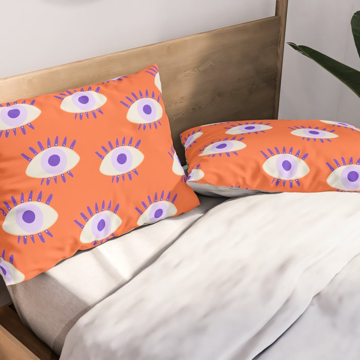 Very peri evil eyes  Pillow Sham Gallery Image 2