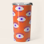 Very peri evil eyes  Travel Mug Gallery Image 2