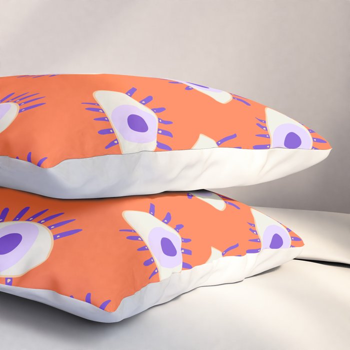 Very peri evil eyes  Pillow Sham Gallery Image 3