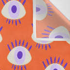 Very peri evil eyes  Wall Tapestry Gallery Image 3