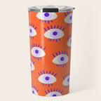 Very peri evil eyes  Travel Mug Gallery Image 1