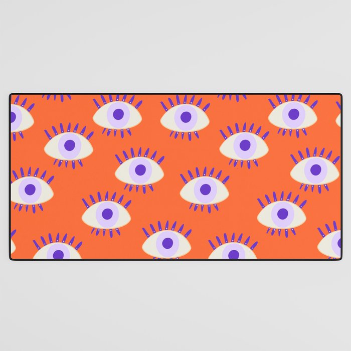 Very peri evil eyes  Desk Mat Gallery Image 3