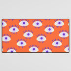 Very peri evil eyes  Desk Mat Gallery Image 3