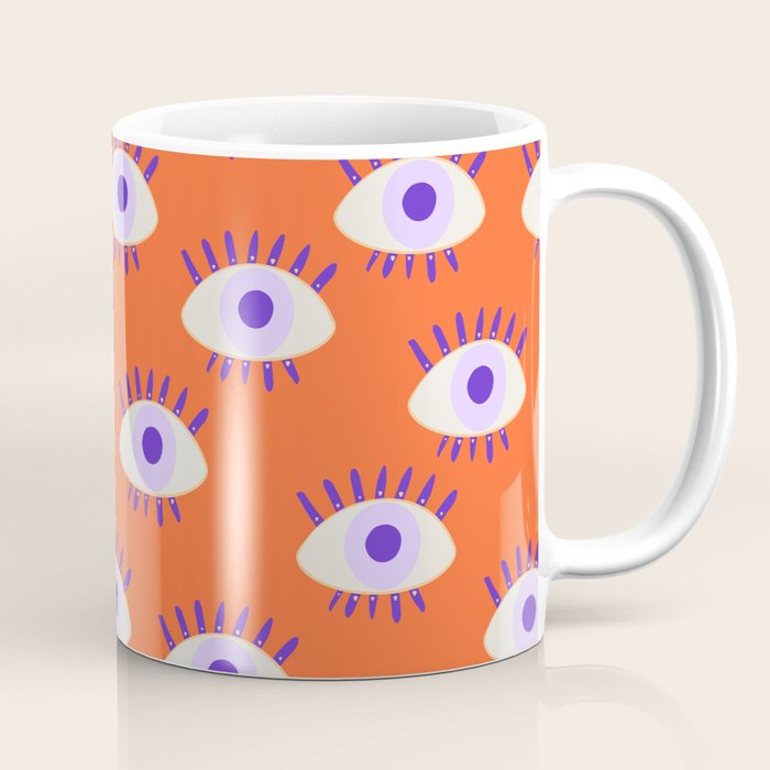 Very peri evil eyes  Coffee Mug Gallery Image 1