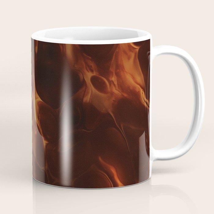 Dark Coffee Tortoiseshell Turtle Pattern Coffee Mug Gallery Image 1