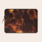 Dark Coffee Tortoiseshell Turtle Pattern Laptop Sleeve Gallery Image 1