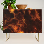 Dark Coffee Tortoiseshell Turtle Pattern Credenza Gallery Image 1