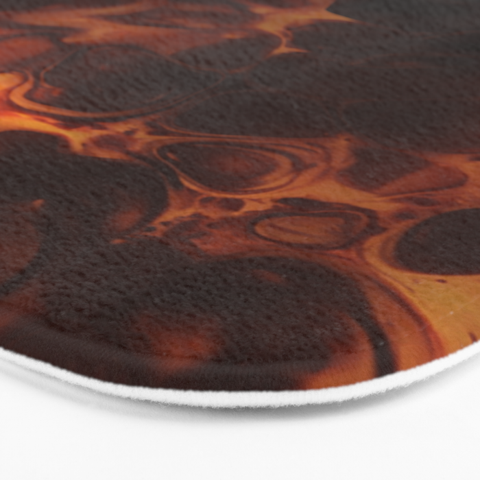 Dark Coffee Tortoiseshell Turtle Pattern Bath Mat Gallery Image 3