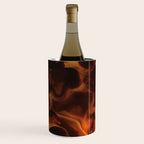 Dark Coffee Tortoiseshell Turtle Pattern Wine Chiller Gallery Image 2