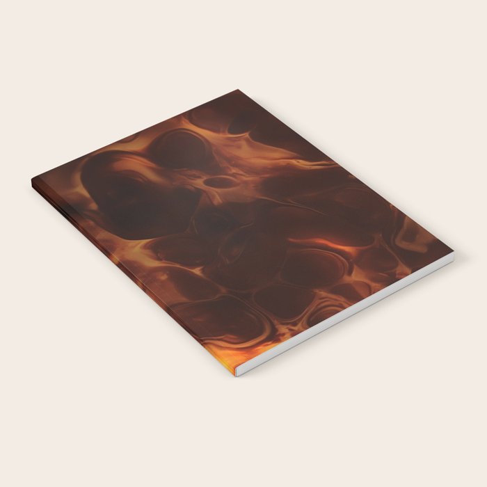 Dark Coffee Tortoiseshell Turtle Pattern Notebook Gallery Image 2