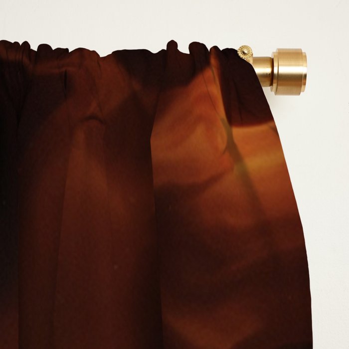 Dark Coffee Tortoiseshell Turtle Pattern Window Curtain Gallery Image 2