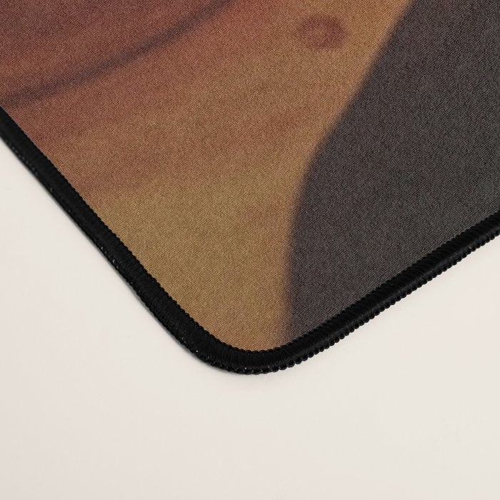 Dark Coffee Tortoiseshell Turtle Pattern Desk Mat Gallery Image 4