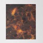 Dark Coffee Tortoiseshell Turtle Pattern Throw Blanket Gallery Image 2