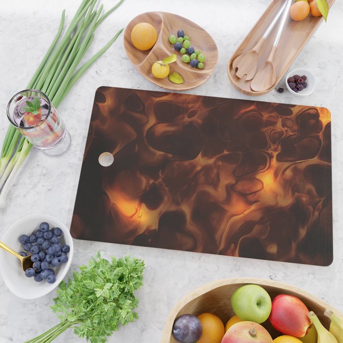 Dark Coffee Tortoiseshell Turtle Pattern Cutting Board Gallery Image 2