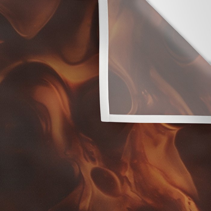 Dark Coffee Tortoiseshell Turtle Pattern Wall Tapestry Gallery Image 3