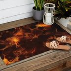 Dark Coffee Tortoiseshell Turtle Pattern Outdoor Rug Gallery Image 2
