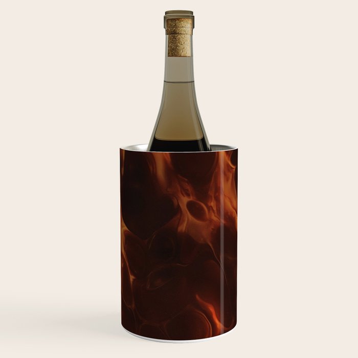 Dark Coffee Tortoiseshell Turtle Pattern Wine Chiller Gallery Image 3