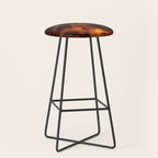 Dark Coffee Tortoiseshell Turtle Pattern Stool Gallery Image 1