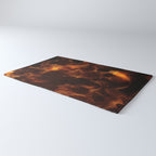 Dark Coffee Tortoiseshell Turtle Pattern Rug Gallery Image 3