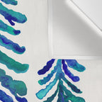 Pine Trees - Navy & Turquoise Palette Wall Tapestry Gallery Image 3