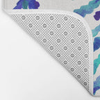 Pine Trees - Navy & Turquoise Palette Bath Mat Gallery Image 2