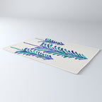 Pine Trees - Navy & Turquoise Palette Rug Gallery Image 3
