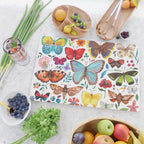 Cutie Butterfly Family - darkbg Cutting Board Gallery Image 2