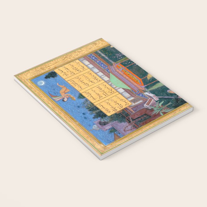 The Story of the Princess of the Blue Pavillion Antique Indian Miniature Painted Illustration Notebook Gallery Image 3