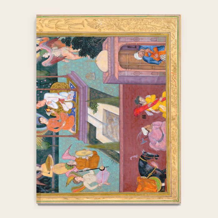 The Story of the Princess of the Blue Pavillion Antique Indian Miniature Painted Illustration Notebook Gallery Image 4
