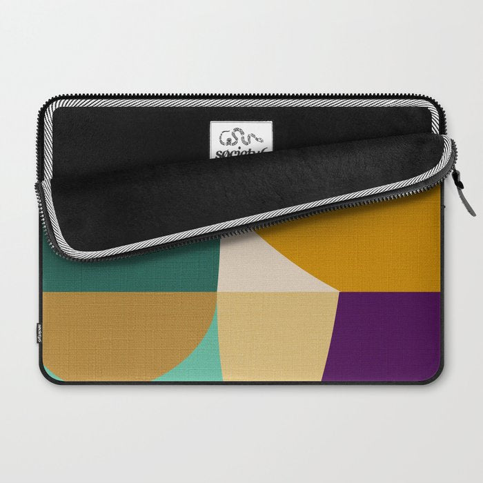 shapes mid century autumn 21 Laptop Sleeve Gallery Image 2