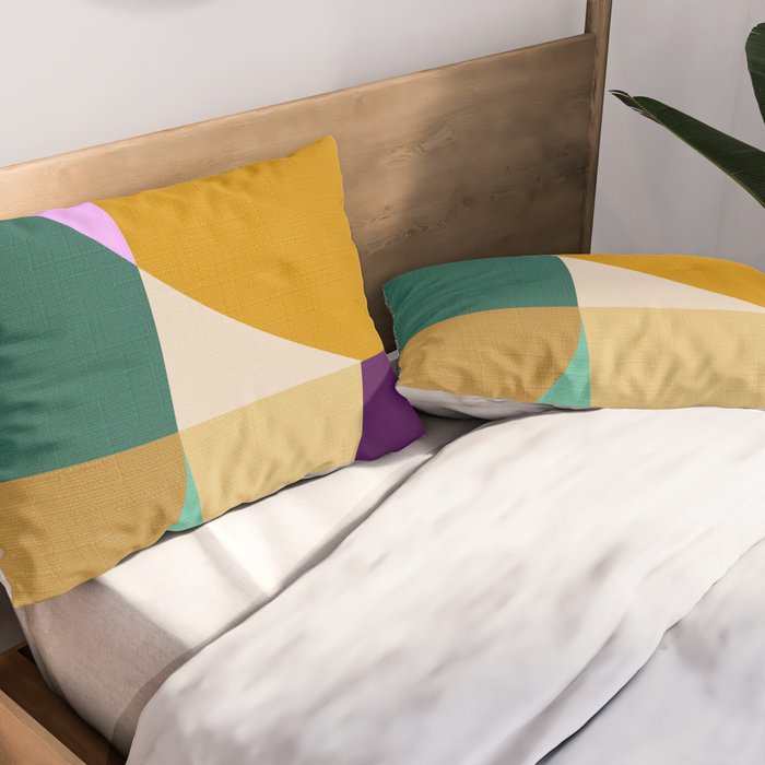 shapes mid century autumn 21 Pillow Sham Gallery Image 2