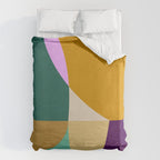 shapes mid century autumn 21 Duvet Cover Gallery Image 6