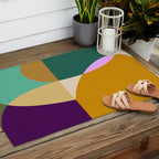 shapes mid century autumn 21 Outdoor Rug Gallery Image 2