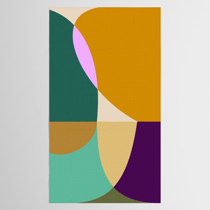 shapes mid century autumn 21 Tablecloth Gallery Image 2