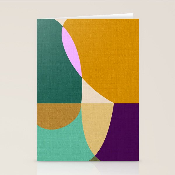 shapes mid century autumn 21 Stationery Card Gallery Image 2