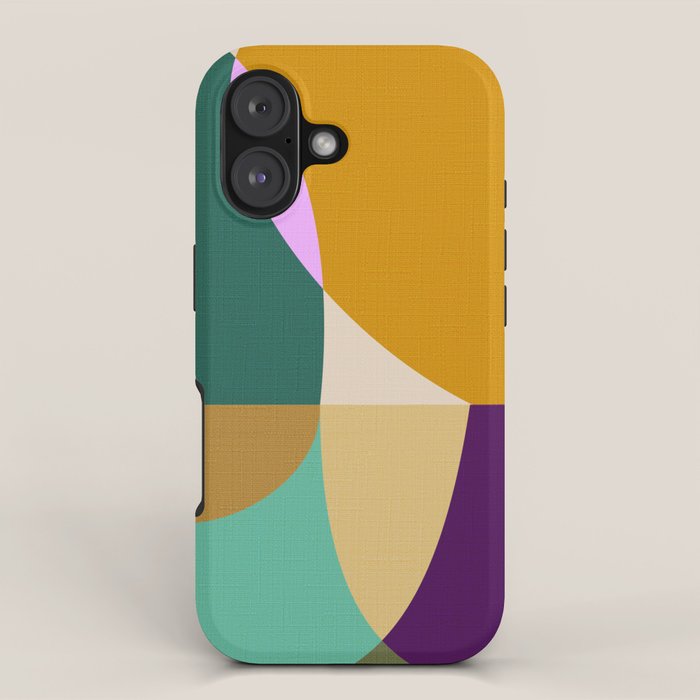 shapes mid century autumn 21 iPhone Case Gallery Image 1