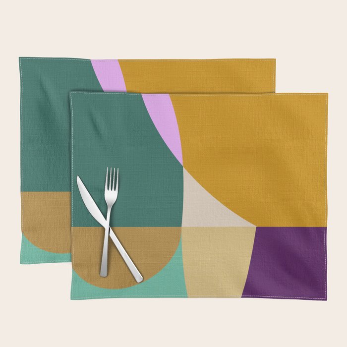 shapes mid century autumn 21 Placemat Gallery Image 1