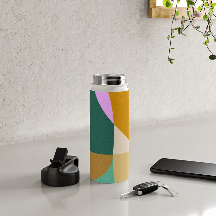 shapes mid century autumn 21 Water Bottle Gallery Image 4
