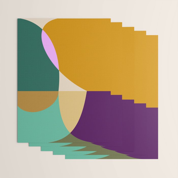 shapes mid century autumn 21 Wrapping Paper Gallery Image 3