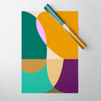 shapes mid century autumn 21 Wrapping Paper Gallery Image 1