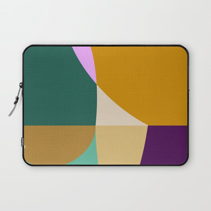shapes mid century autumn 21 Laptop Sleeve Gallery Image 1