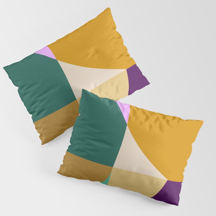 shapes mid century autumn 21 Pillow Sham Gallery Image 1