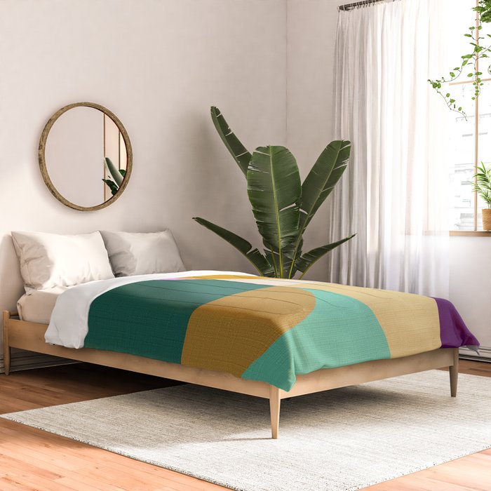 shapes mid century autumn 21 Comforter Gallery Image 2