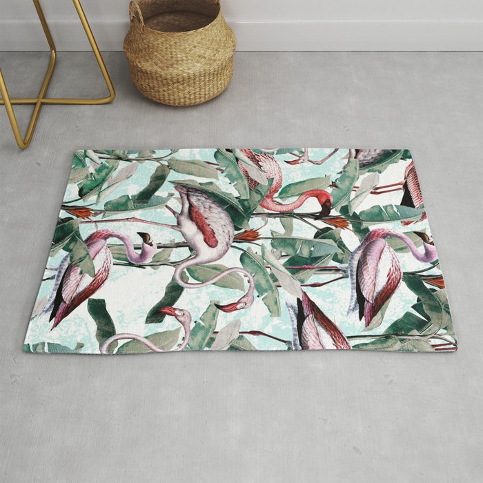 Floral and Flamingo VIII Rug Gallery Image 1