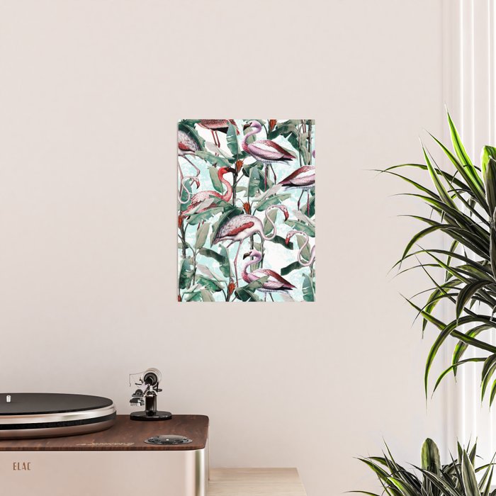 Floral and Flamingo VIII Poster Gallery Image 2