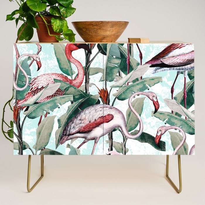 Floral and Flamingo VIII Credenza Gallery Image 1