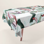 Floral and Flamingo VIII Tablecloth Gallery Image 1