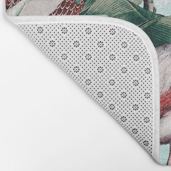 Floral and Flamingo VIII Bath Mat Gallery Image 2