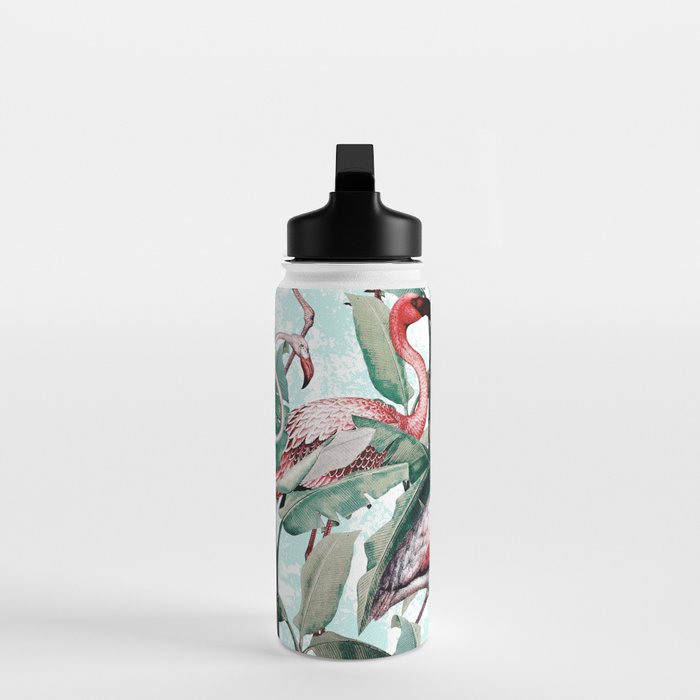 Floral and Flamingo VIII Water Bottle Gallery Image 3