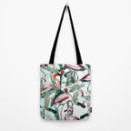 Floral and Flamingo VIII Tote Bag Gallery Image 2